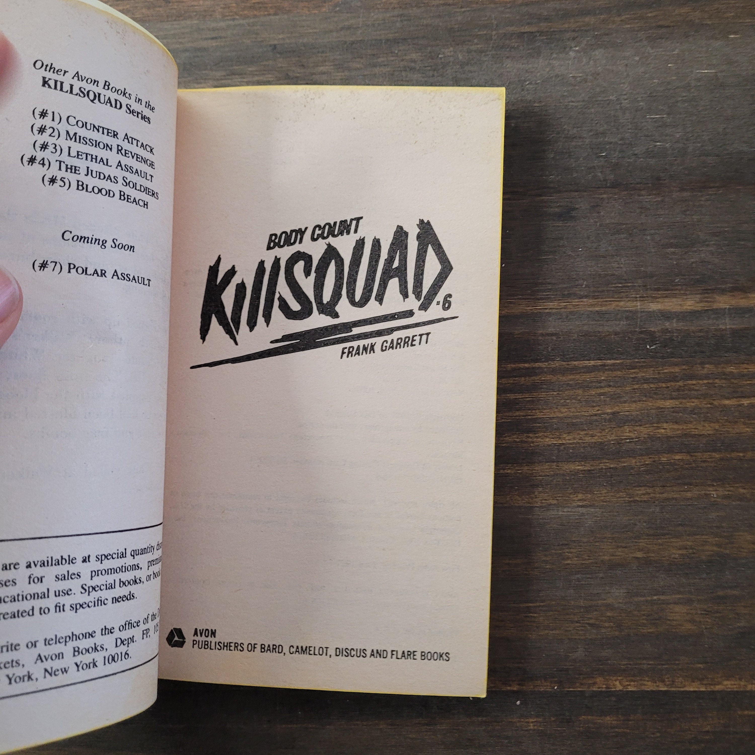 Killsquad 6 Body Count Por Frank Garrett Pulp Trash Fiction Etsy Espana
