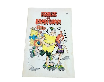 The flintstones Pebbles and Bamm Bamm Vintage Comic Paperback Book 4174
