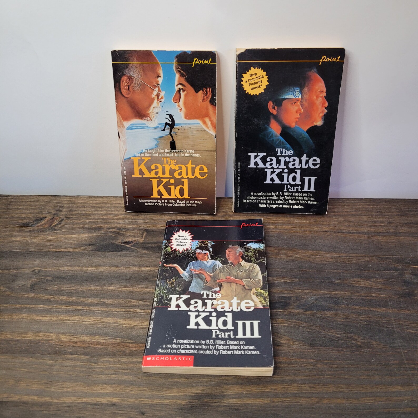 The Karate Kid Trilogy Parts I II &III Point Paperbacks Movie Etsy