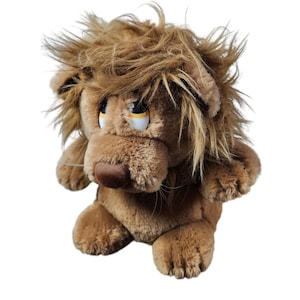 LUDICROUS LION Plush Stuffed Animal 7” Toy Dakin Vintage 1982 b1