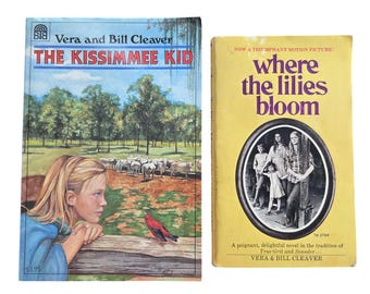 Vera & Bill Cleaver paperback books Lot of 2 vintage Lilies Bloom Kissimee Kid L3306