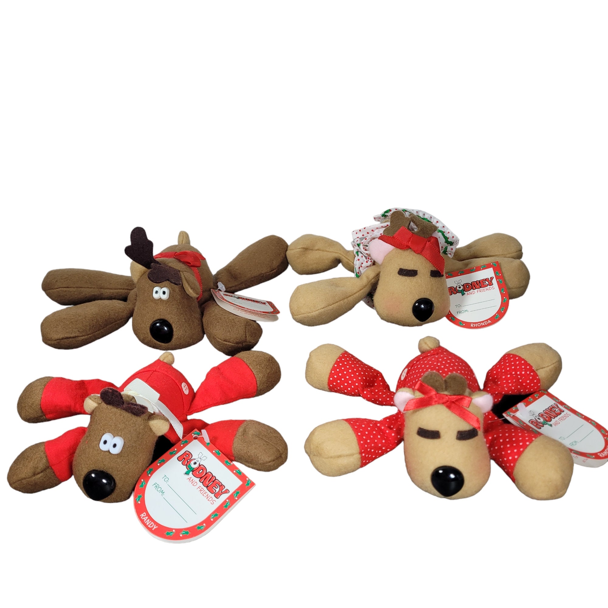 RODNEY and FRIENDS Vintage Reindeer Plush Build a Set Randy Rodney 