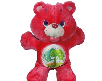 Care Bears Environmental Series 12 pouces peluche ours ami rose vintage 1991 Kenner B8