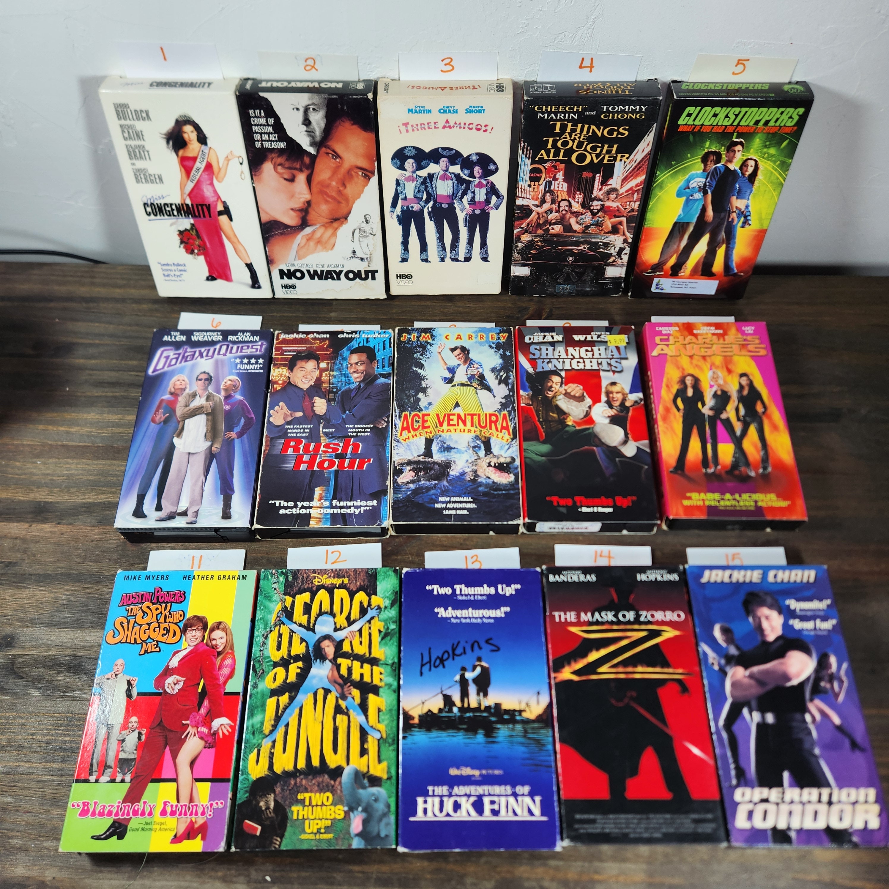 Action Adventure Comedy VHS CHOOSE TITLES Video Cassette Tapes