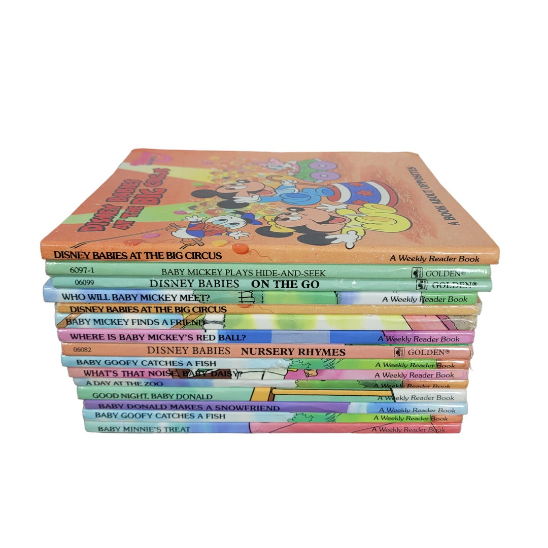 DISNEY BABIES Baby's First Golden Board Softcover Build a Book Lot
