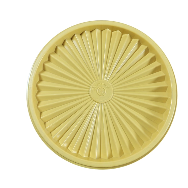 Tupperware Replacement Servalier Lid  #808-31 Yellow 6.5" Round sb4