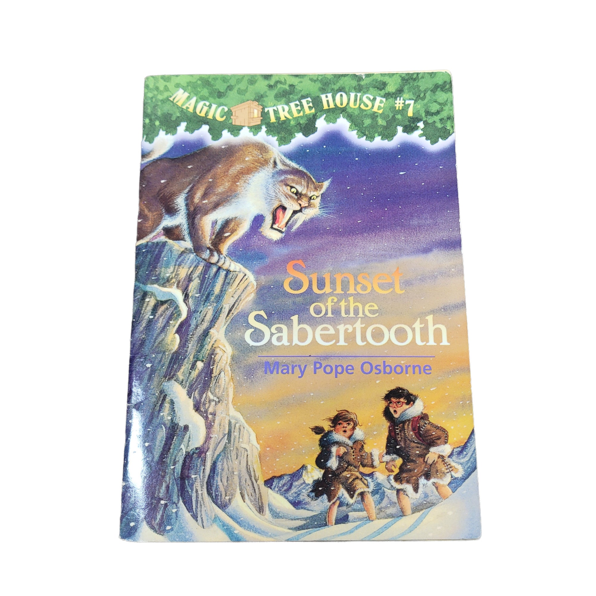 Magic Tree House Series Book 7 by Mary Pope Osborne Sunset of the  Sabertooth Vintage 90s 1039 -  Singapore