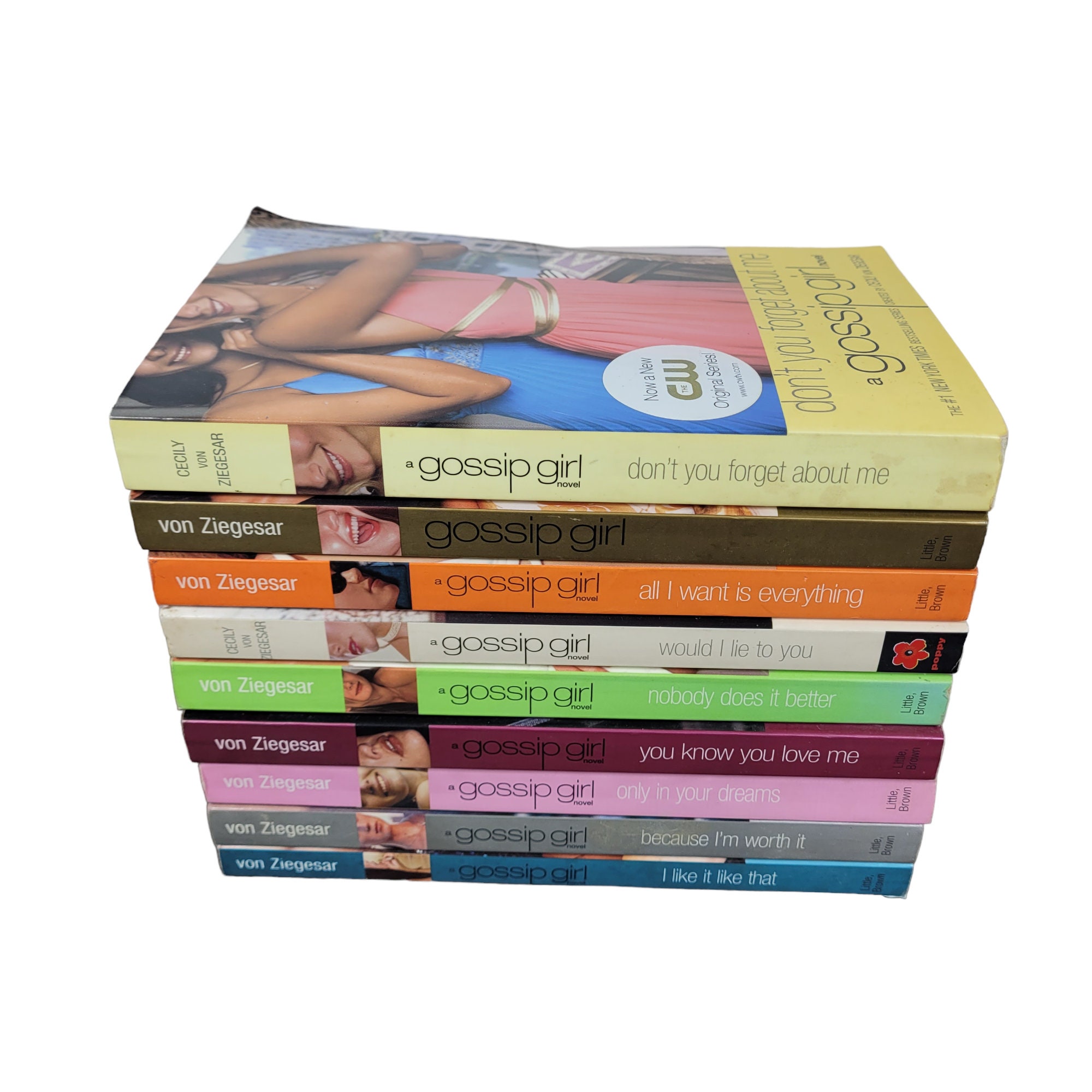 Gossip Girl Series Lot of 9 Paperback Books by Cecily Von Ziegesar L1192