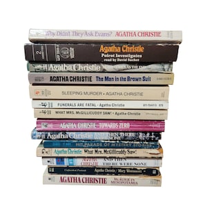 AGATHA CHRISTIE B Costruisci una collezione di libri Scegli i titoli Libro tascabile Vintage Curtain Rye Easy to Kill
