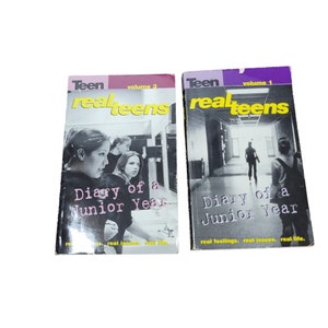 Real Teens Volume 3 e 1 Diario di un anno da junior Scholastic Brossura 1999 Bundle Lotto di 2 L1984