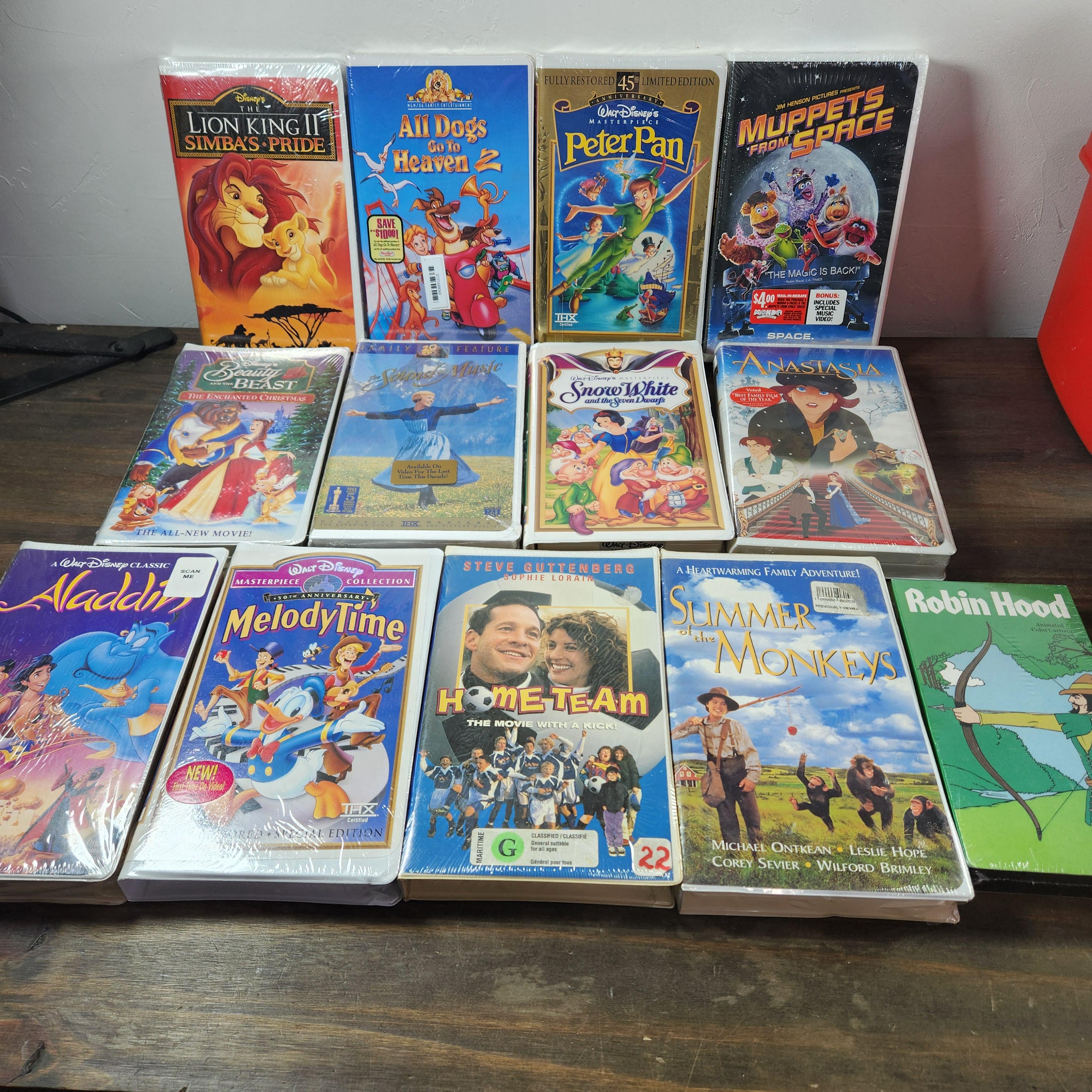 SEALED VHS CHILDRENS Movie Tapes Nos Choose Title Mib Kids Disney
