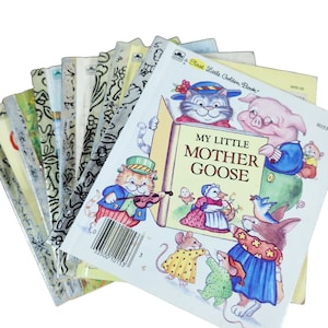FIRST LITTLE GOLDEN B Books Build a Book Lot - Choose Titles Small Size Mini Vintage Various Years 5.5&quot; x 5.75&quot;