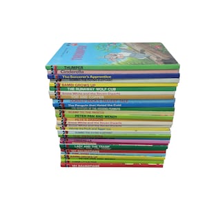 DISNEY WONDERFUL WORLD of Reading Build A Book Lot Collection Choose Titles Picture Book Children&#39;s Vintage Book Club Edition 9&quot; x 6&quot;
