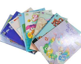 Character Coloring and Activity Books Vintage Blank or Mostly Blank Choose Title