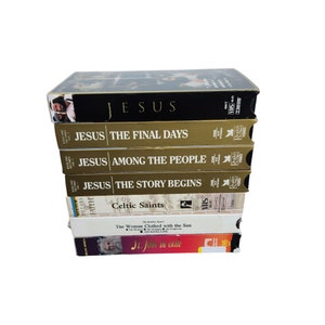 Religious VHS Bundle Lot of 7 Some Sealed Jesus Celtic Saints