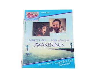 TV blueprint 1992 Vintage Awakenings Guide Newspaper Mini E335