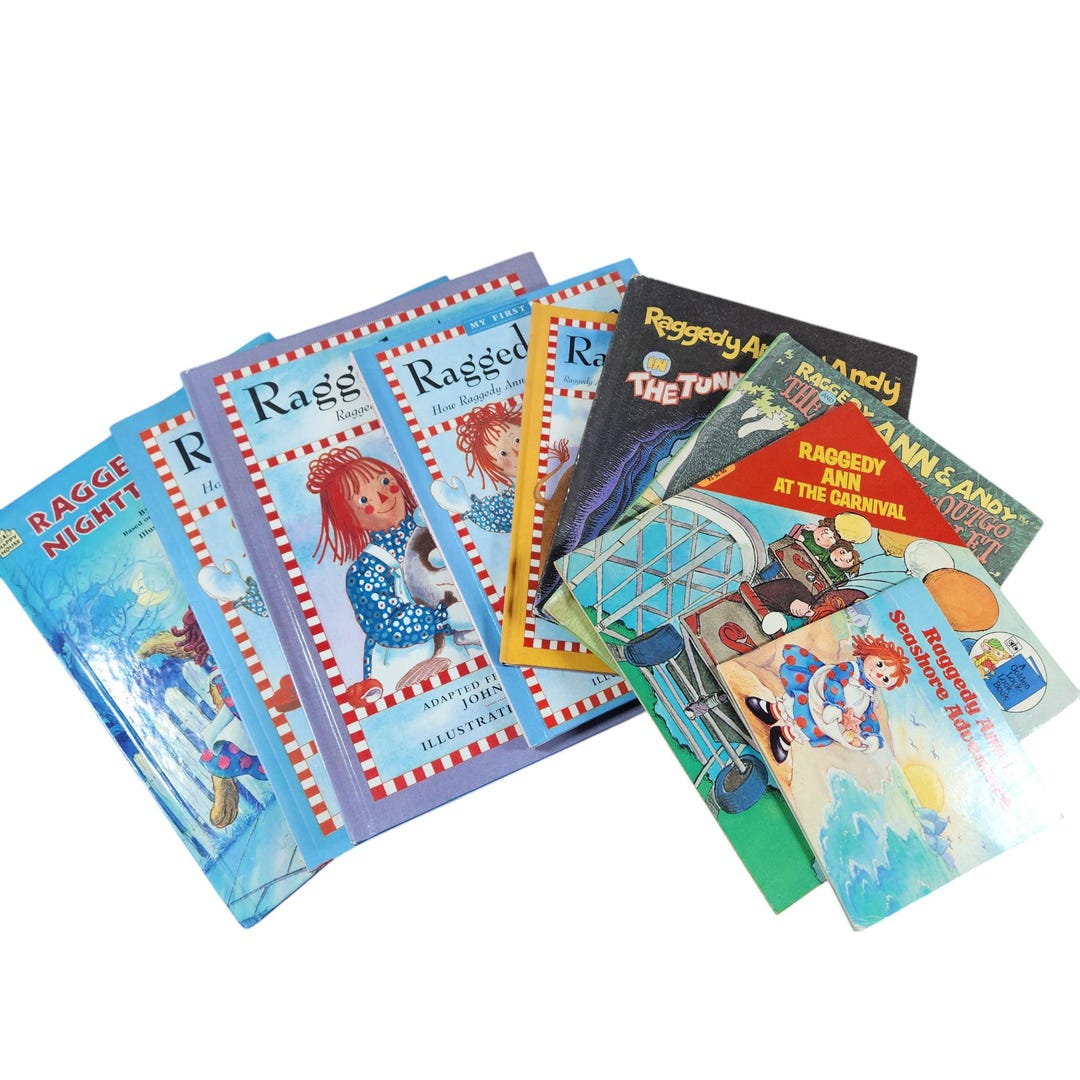 Raggedy Ann and Andy Vintage Picture Books VHS Choose Title Johnny
