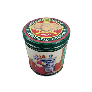 Baker&#39;s Estate Traditional American Shortbread Cookie Holiday Medium Tin EMPTY