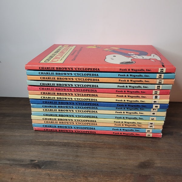 ENCYCLOPÉDIE CHARLIE BROWN Build A Book Lot Choisissez des titres Funk and Wagnalls Books vintage