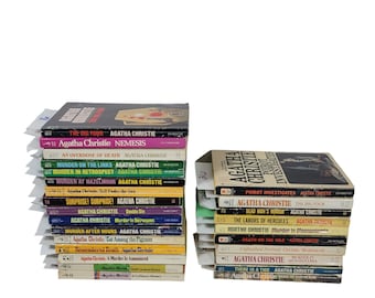 AGATHA CHRISTIE Build A Book Lot Collection Choose Titles Paperback Book Vintage Curtain Rye Easy to Kill