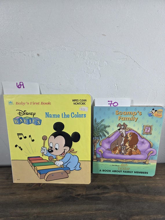 DISNEY BABIES Baby's First Golden Board Softcover Build a Book Lot