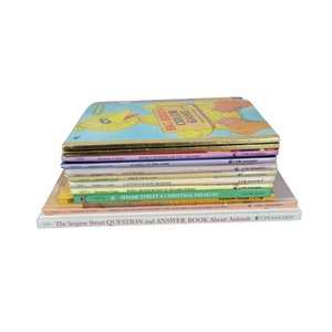 SESAME STREET Hardcover and Board Books Build a Book Lot Choose Titles Vintage