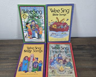 Wee Sing Singalong Books NO CASSETTES Lot of 4 L3959 - Etsy