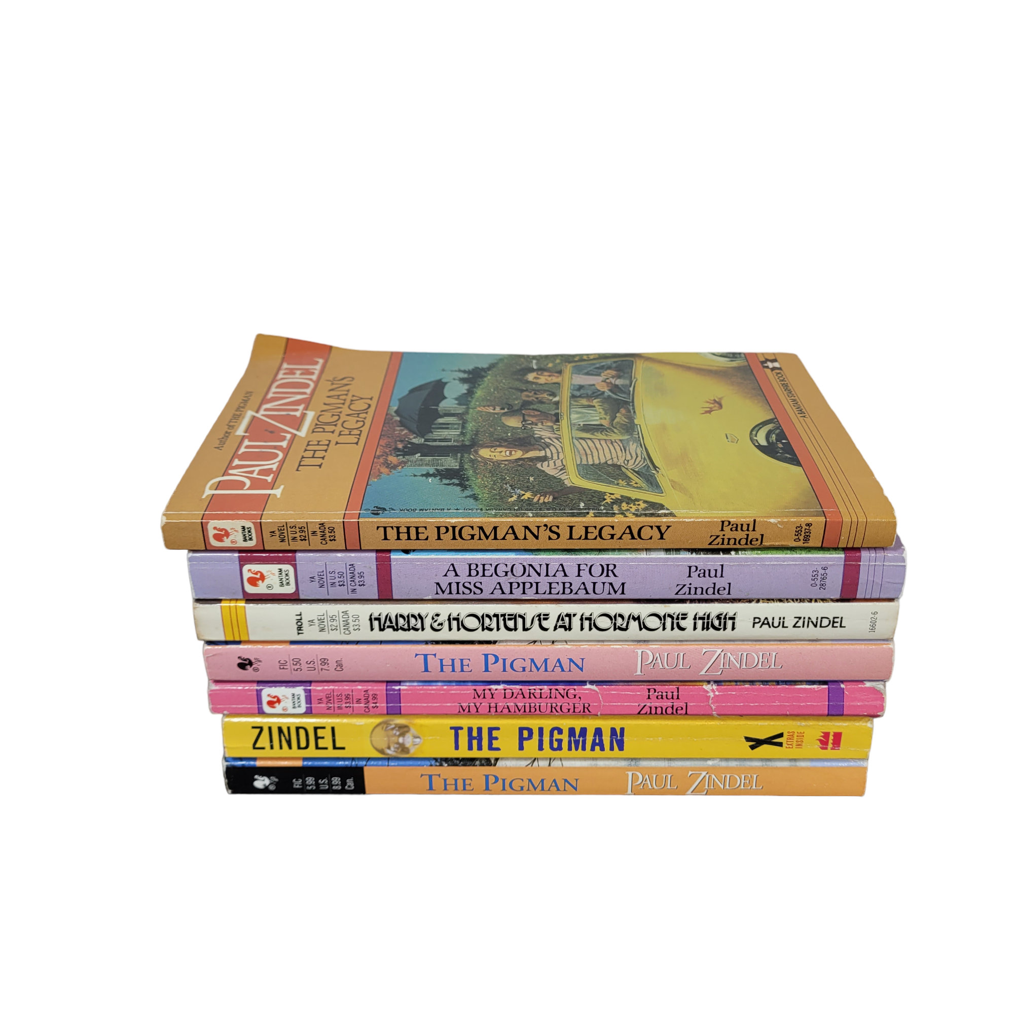 PAUL ZINDEL Build a Book Lot Choose Titles Pigman Applebaum Hortese