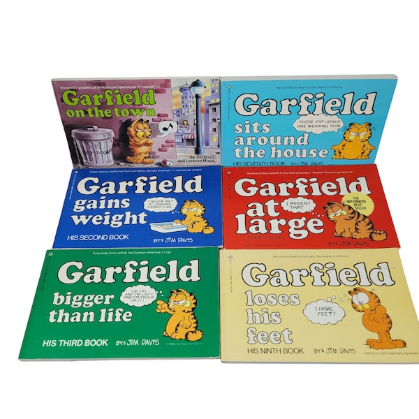 GARFIELD COMIC BOOKS Build a Book Lot Choose Titles by Jim Davis 80s Vintage