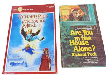 Are You In The House Alone Voices After Midnight Paperback Richard Peck Vintage Bundle Lot of 2 L2900