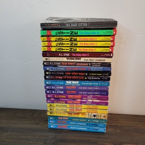 R.L. Stine Super Chiller Build A Book Lot Collection CHOOSE TITLES Babysitter Saga Sagas and 99 Fear Street Park Series Chapter Books 80s
