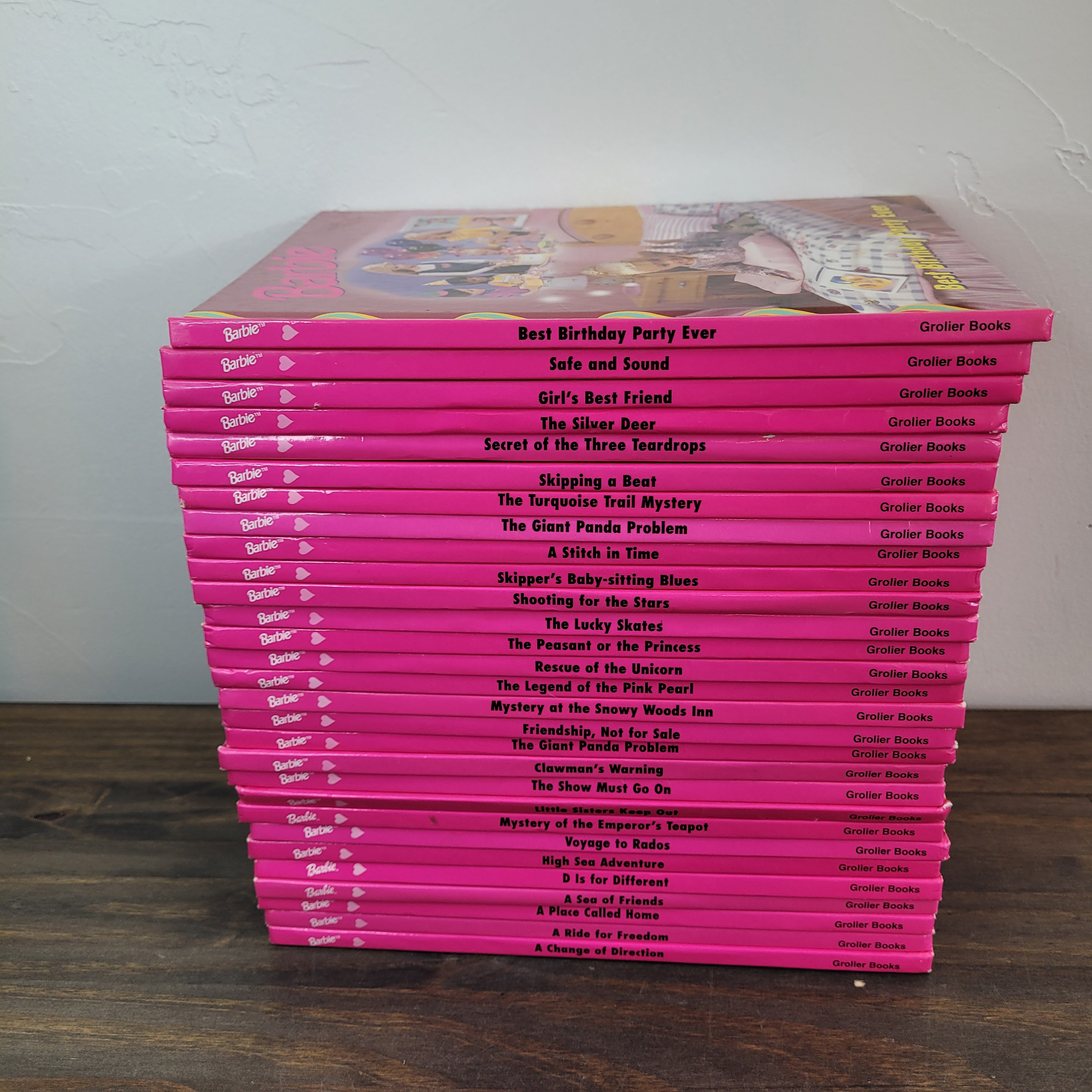 Barbie and Friends Book Club Lot of 29 Hardcover Grolier Books