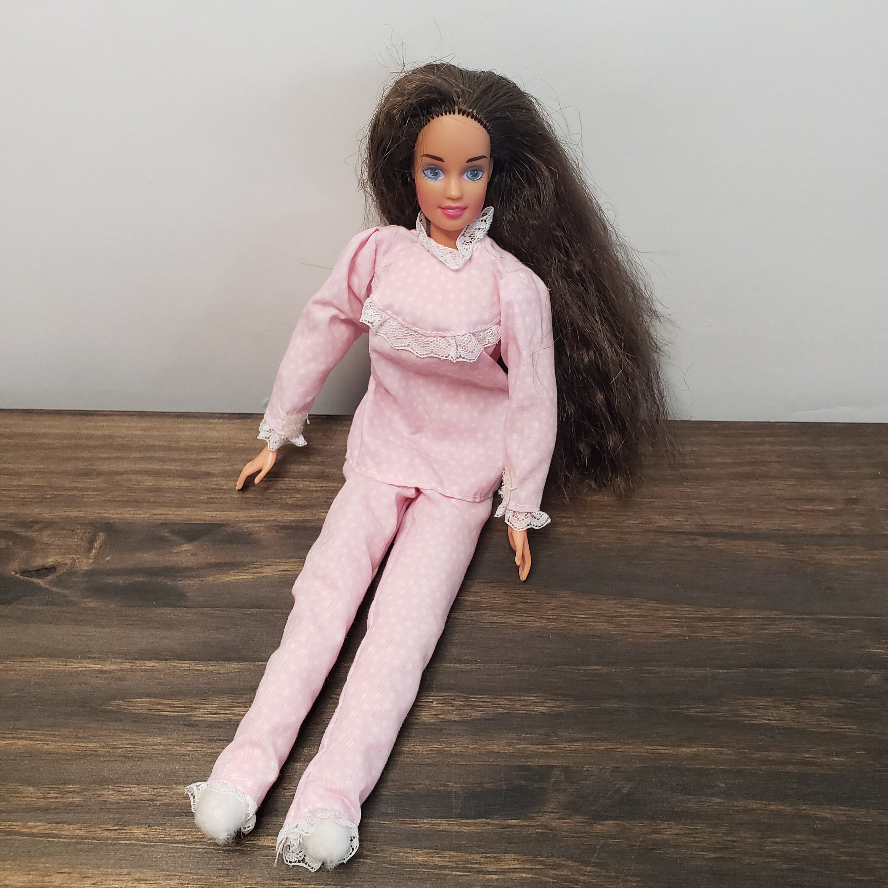 Barbie Slumber Party Teresa Soft Body Sleep Doll Bedtime 90s 1994 SB4