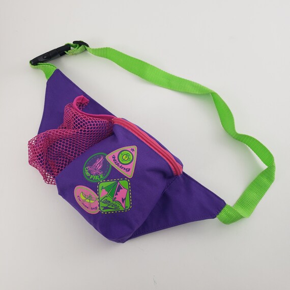Color Block Neon Small Fanny Pack Bag Waist Purse