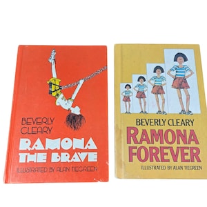 Ramona Forever, Ramona the Brave par Beverly Cleary, couverture rigide, lot de 2 édition club de lecture, lot de 2 L3205