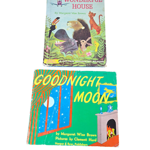 Margaret Wise Brown Goodnight Moon Wonderful House Bilderbücher Bundle Lot von 2 PL423