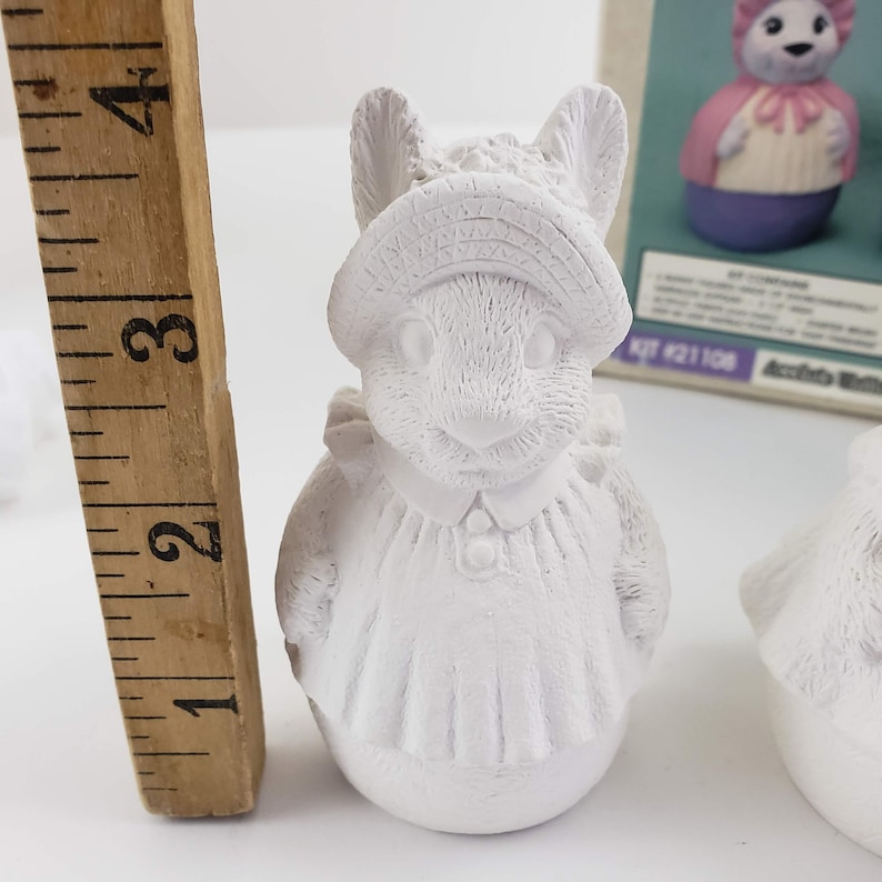Bunny Rabbit Craft Kits by Wee Crafts The Cottontail Family Roly Poly 90s