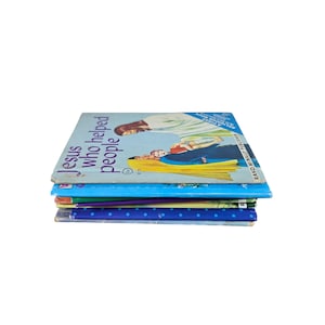 RAND mc NALLY Junior Elf Whitman Bible Story RELIGIOUS Mini Books Vintage Bundle Lot of 8 L3698