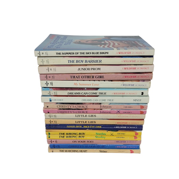 WILDFIRE Vintage TEEN ROMANCE Build a Book Lot Choose Titles Novel Paperbacks Vintage Books