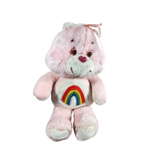 Care Bears Vintage Cheer Bear Pink 12&quot; Plush Kenner 1983 80s girl toys sb1