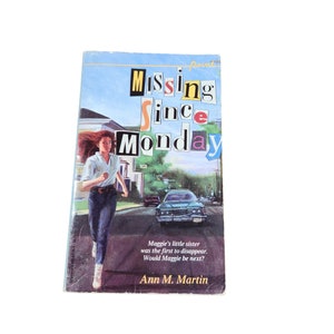Missing Since Monday di Ann M Martin Libro tascabile 1986 Vintage 4295