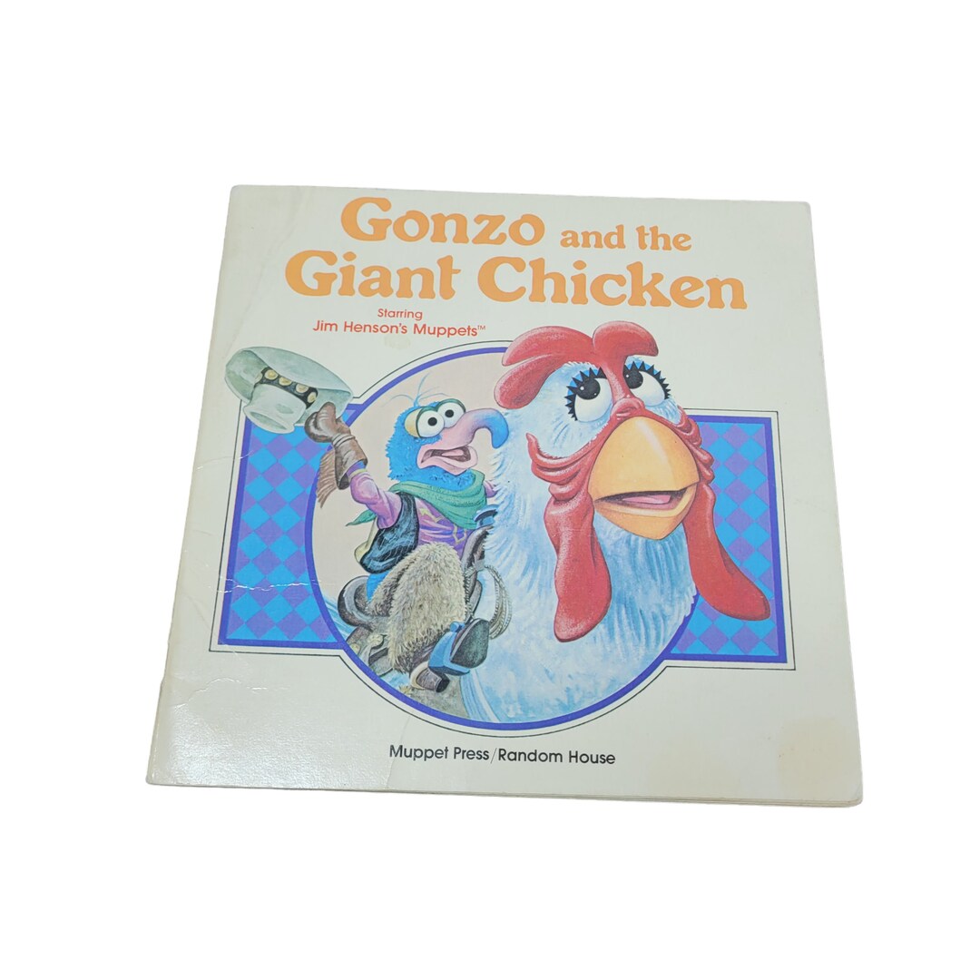 GONZO AND THE Giant Chicken Features Jim Hensons Muppets 1982 Etsy