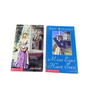 Ann Rinaldi Wolf by the Ears Mine Eyes Have Seen Bundle Lotto di 2 libri tascabili vintage L2978