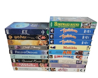 Huge Lot 73 VHS Tapes of Classic TV Shows and Movies