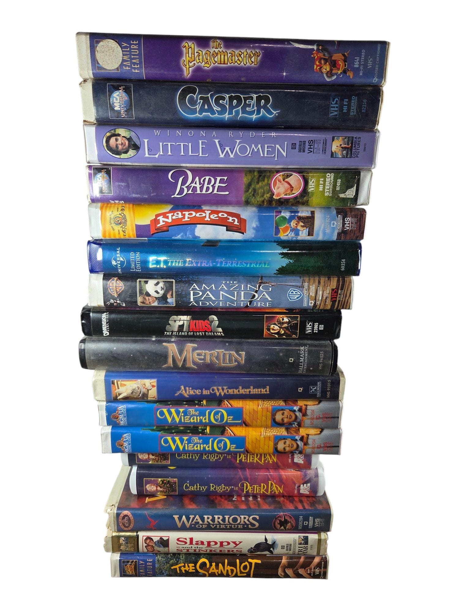 VHS CHOOSE Titles CLAMSHELL Cases Children's Kids Family Video