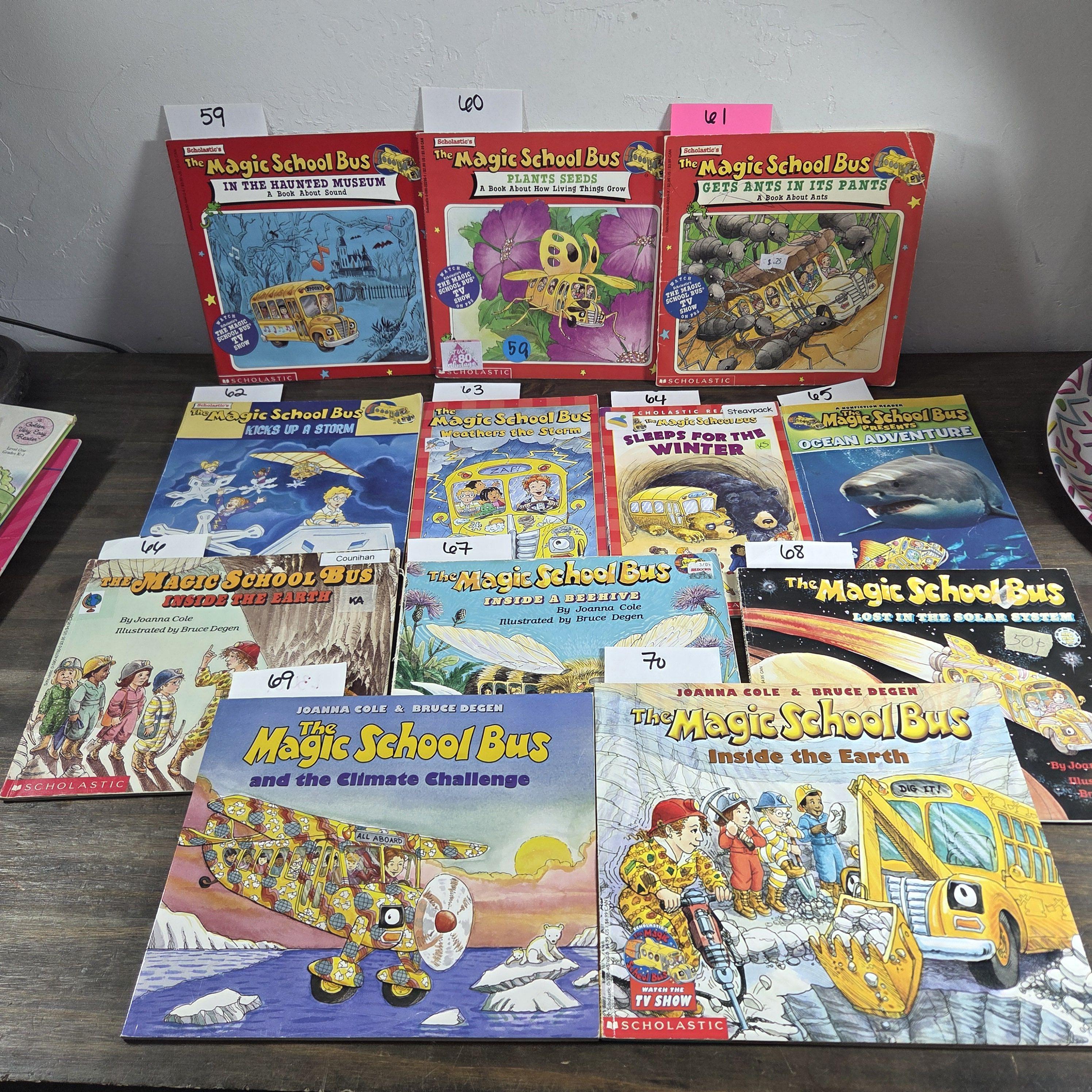 The MAGIC SCHOOL BUS Build a Book Lot Choose Titles Science Paperbacks ...