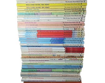 SESAME STREET Book CLUB Build A Book Lot Collection choose titles  Hardcover Picture Books 70s 80s Vintage