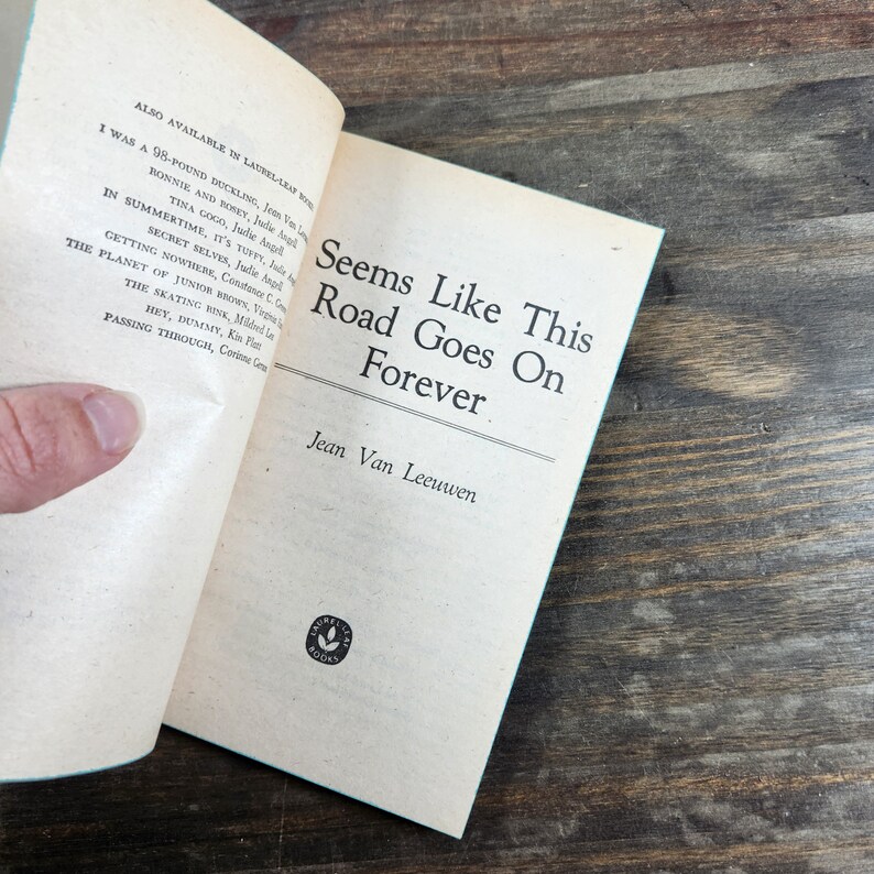 Seems Like This Road Goes on Forever Paperback by Jean Van Leeuwen ...