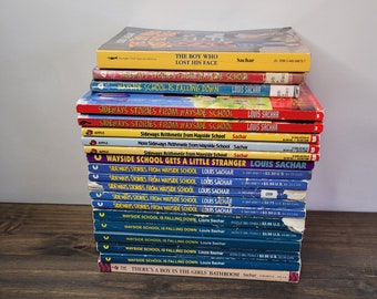 LOUIS SACHAR Build a Book Lot Choose Titles Sideways Arithmetic from Wayside School Paperback Books