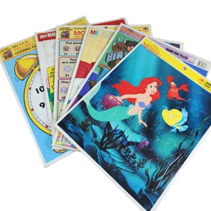 Large Vintage Frame Tray Puzzle 11" x 14" Choose Design Disney Yogi Educational